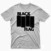 Remera Unisex Manga Corta BLACK FLAG 01