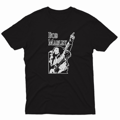 Remera Unisex Manga Corta BOB MARLEY 08