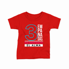 Remera Infantil Manga Corta 3 Empanadas - Wildshirts