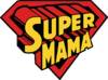 Remera Unisex Manga Corta SUPER MAMA