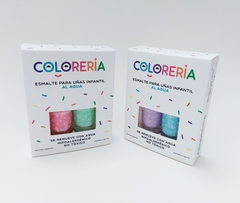 ESMALTES LAVABLES x2: ROSA Y VERDE AGUA - DIDÁCTICOS JUEGA CONMIGO