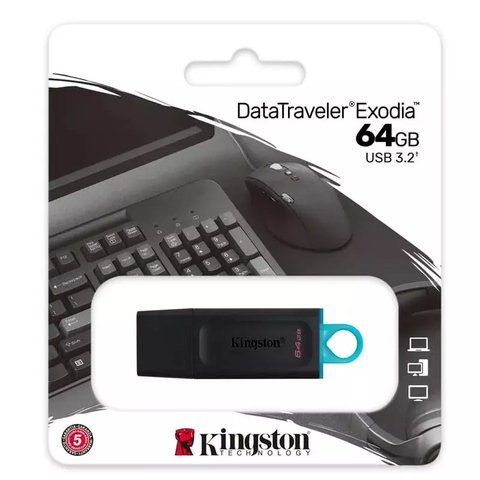 PENDRIVE DATATRAVEL EXODIA 64GB USB 3.2 KINGSTON TIPO ORIGINAL