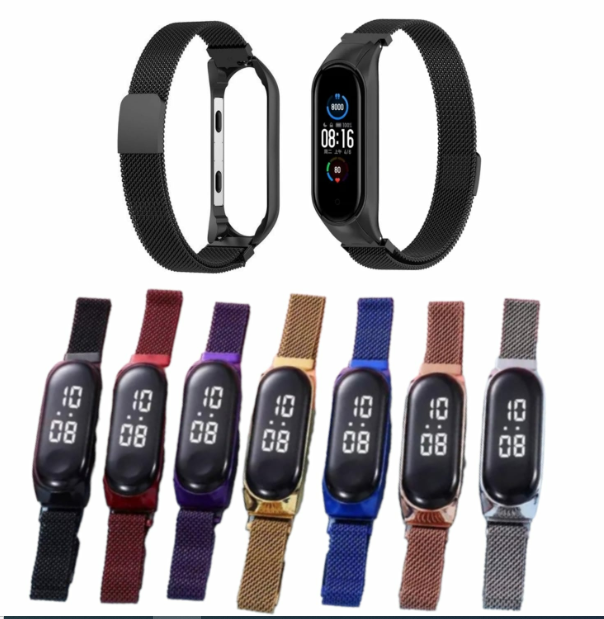 RELOJ DIGITAL PULSERA MALLA METAL Comprar en NecoTec
