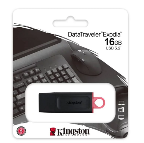 PENDRIVE DATATRAVEL EXODIA 16GB USB 3.2 KINGSTON