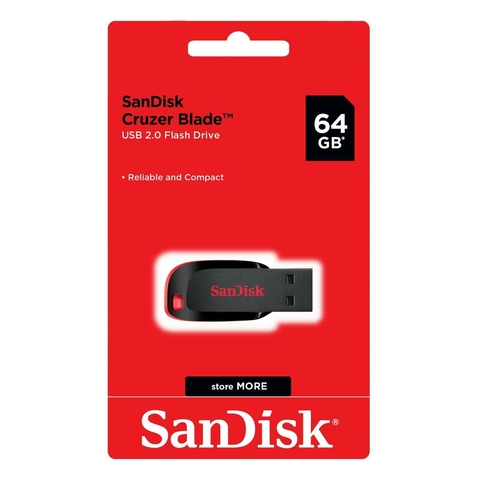 PENDRIVE SANDISK 64GB USB 2.0 FLASH DRIVE