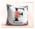 Imagen de Almohadones personalizados con iniciales negras florales