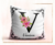 Almohadones personalizados con iniciales negras florales en internet