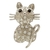 Broche Strass Gatinho BRG7627