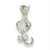 Broche Gatinho Strass Prata BRG0011 - comprar online