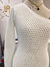 Vestido um ombro tricot - branco - comprar online