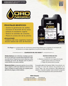 ORO NEGRO NAMASTE - tienda online