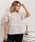 Blusa Linho Xadrez Luzia fazzolli