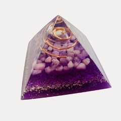 Pirâmide Orgonite com Ametista - comprar online