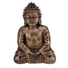 Buda meditando dourado de parede