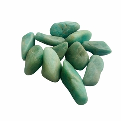 Pedra Amazonita Rolada Pacote com 200g extra - loja online