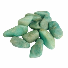 Pedra Amazonita Rolada Pacote com 200g extra - Loja Online Varejo de Produtos Esotéricos - Mandala Esotérica