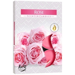 Vela T'Light Aroma Rosas - 6 unidades