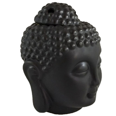 Rechaud Cabeça de Buda de Cerâmica - Preto - comprar online