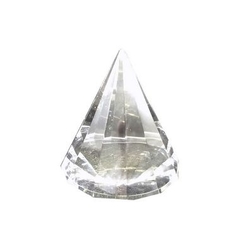 Pirâmide facetada de vidro - comprar online