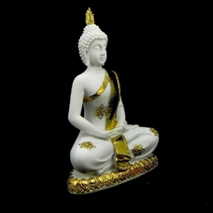 Buda em resina com pó mármore - comprar online
