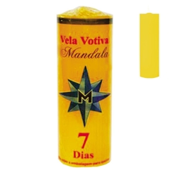 Vela Votiva 7 dias Amarela