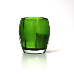 Porta Velas Copo Oval Verde - comprar online