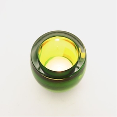 Porta Velas Copo Oval Verde na internet