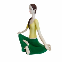 Estatueta Yoga Meditando - Loja Online Varejo de Produtos Esotéricos - Mandala Esotérica