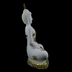 Buda meditando com pó de mármore dourado - comprar online