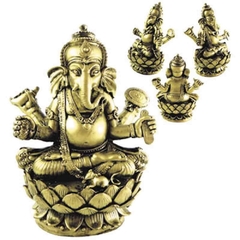Ganesha na flor de lótus Dourado