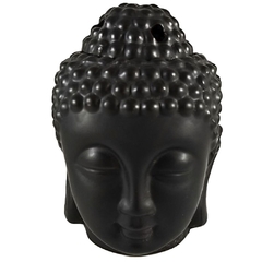 Rechaud Cabeça de Buda de Cerâmica - Preto