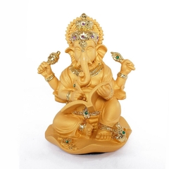 Ganesha Dourado de Resina