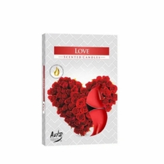 Vela Aromatizada T-light Amor - 6 unidades - comprar online