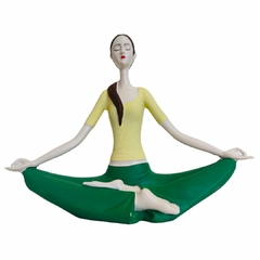 Estatueta Yoga Meditando - comprar online