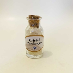 Pedrinhas naturais na garrafa - Cristal