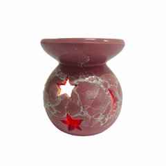 Rechô de Cerâmica - Estrela e Lua Rosa