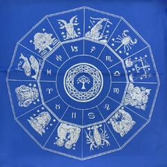 Toalha Zodíaco Azul Royal