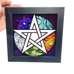 Quadro Pentagrama de Cerâmica 5 elementos - comprar online