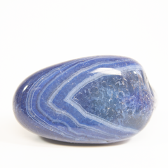 Pedra rolada ágata azul
