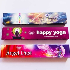 Kit Incenso Chi Force, Happy Yoga e Angel Dust