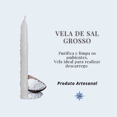 Vela com Sal Grosso - Artesanal - comprar online