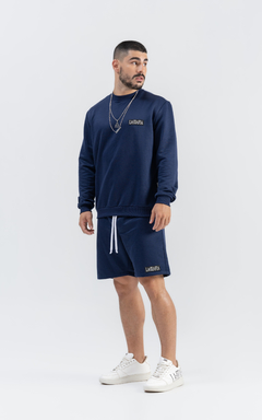 CASACO MOLETOM LA•MAFIA BASIC AZUL MARINHO - comprar online