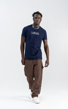 CAMISETA LONG LA•MAFIA BASIC AZUL - comprar online