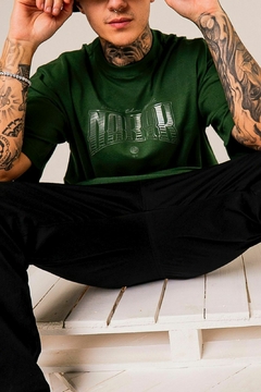 Camiseta Oversized Nakyk Reef Verde Militar - loja online