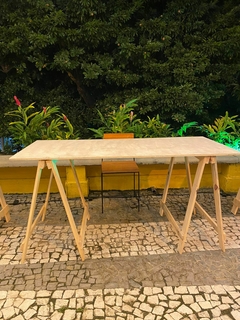 Mesa Cavalete em Madeira >> 1,60m x 0,73m - comprar online