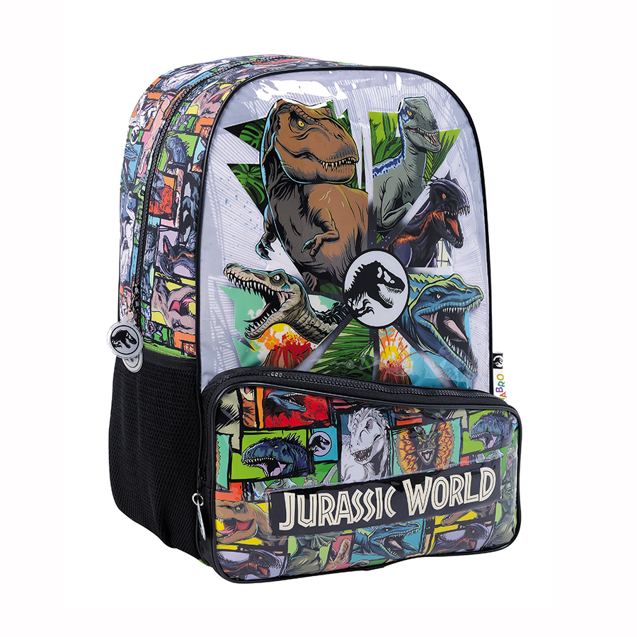MOCHILA ESCOLAR JURASSIC WORLD 18 PULGADAS WABRO