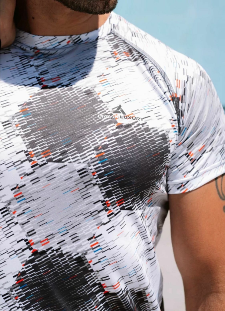 Remera gris sublimada hotsell