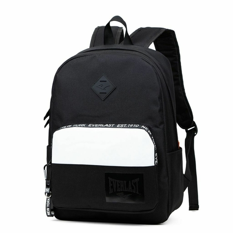 Mochila Deportiva Urbana Reforzad Hombre Mujer Niño Everlast Color Negro