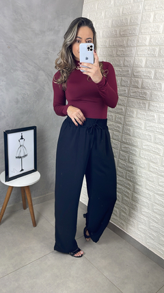 Calça Pantalona de Crepe - comprar online