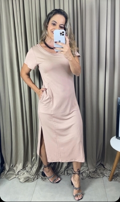 Vestido mid moletinho na internet